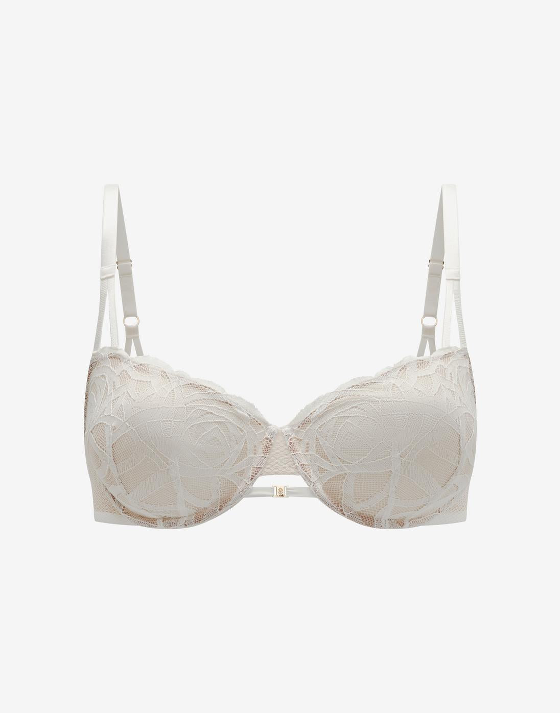Rose Lace Unlined Demi Bra