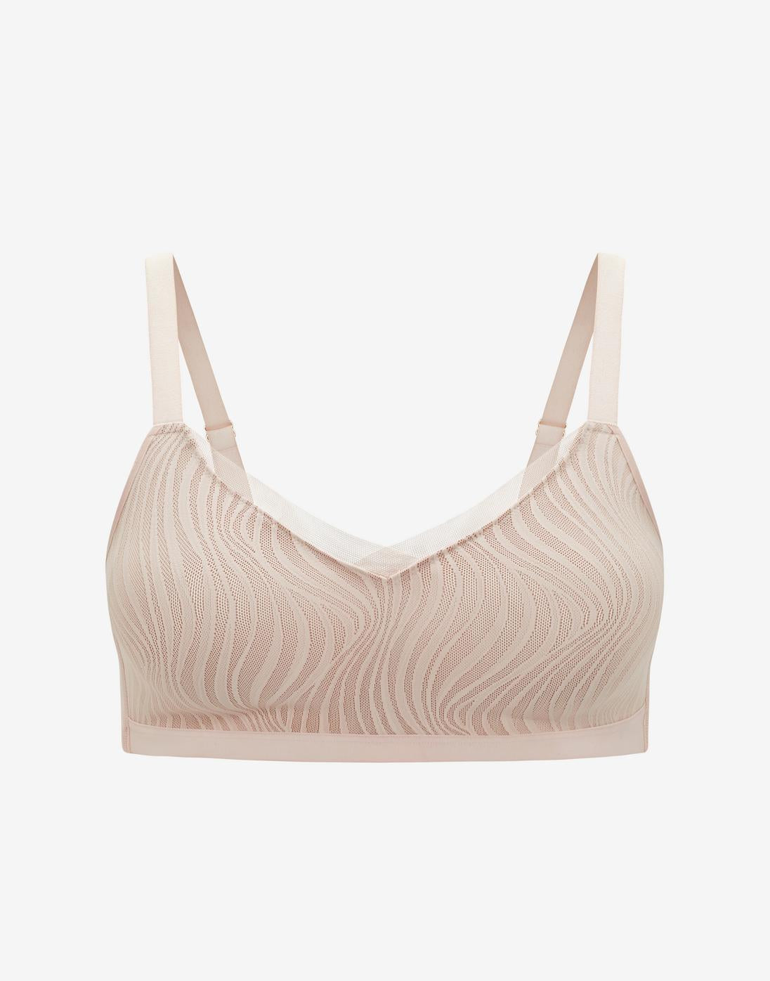 24/7? Classic Smooth Lace Wireless Minimizer Bra