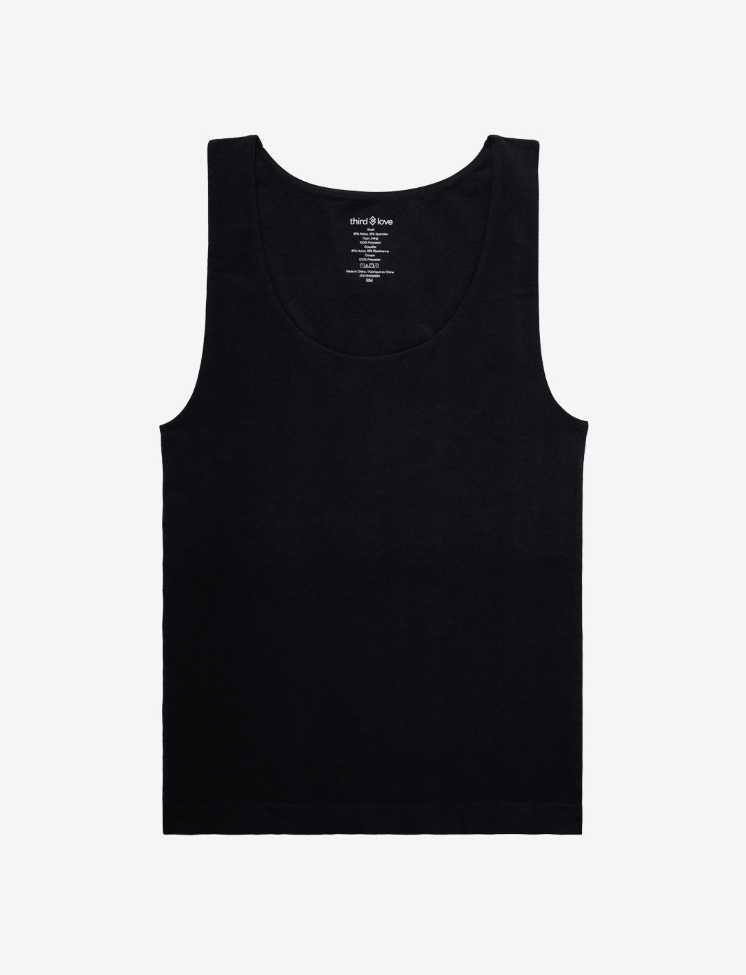 Seamless Stretch Cotton Shelf Tank Top