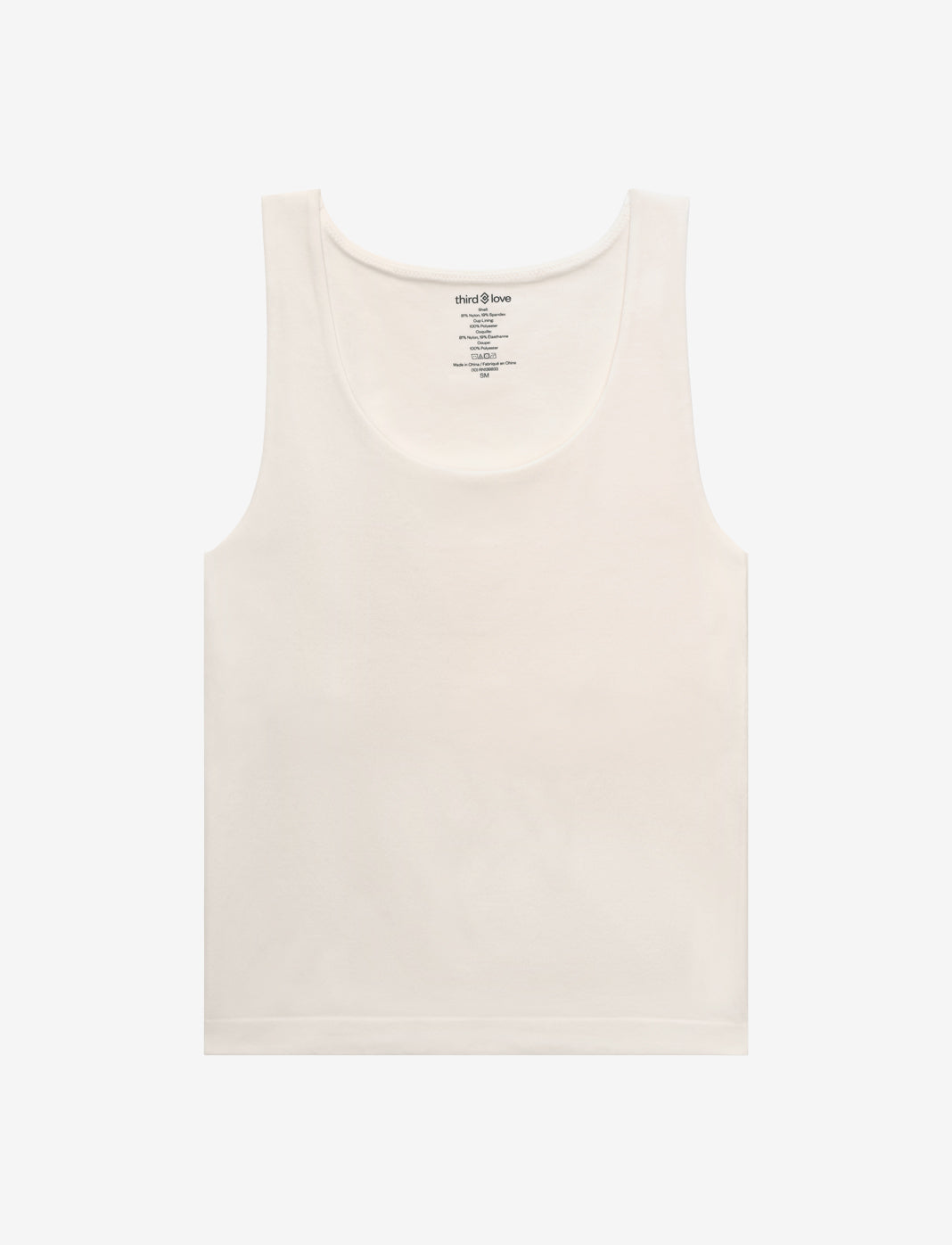 Seamless Stretch Cotton Shelf Tank Top