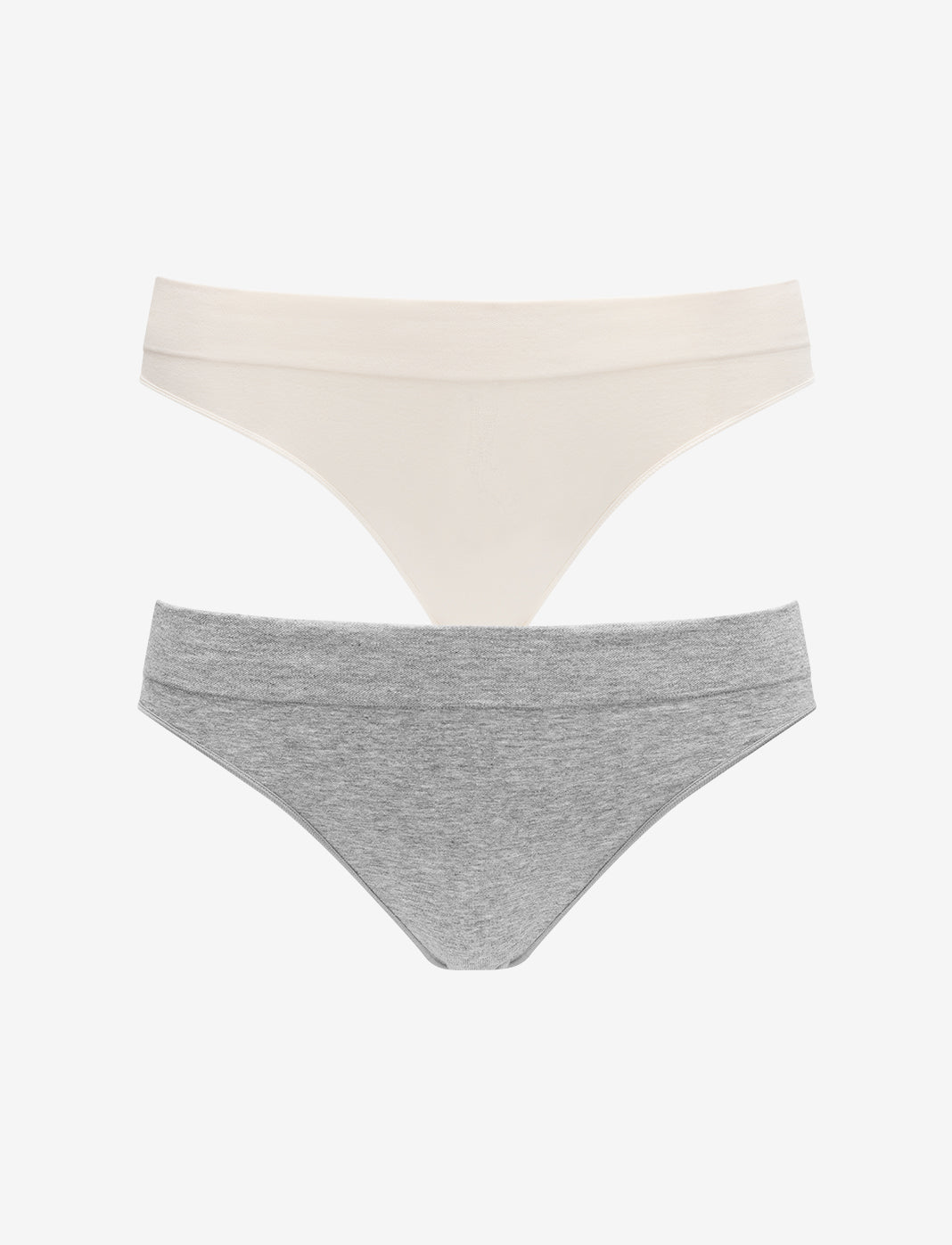 Seamless Stretch Cotton Thong - 2 Pack